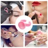 G2PLUS 100PCS Pink Disposable Plastic Nail Art Tattoo Glue Rings