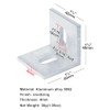 Fanmao 20 Pcs 1-5/8" x 1-5/8" x 1-5/8" Aluminum Slotted