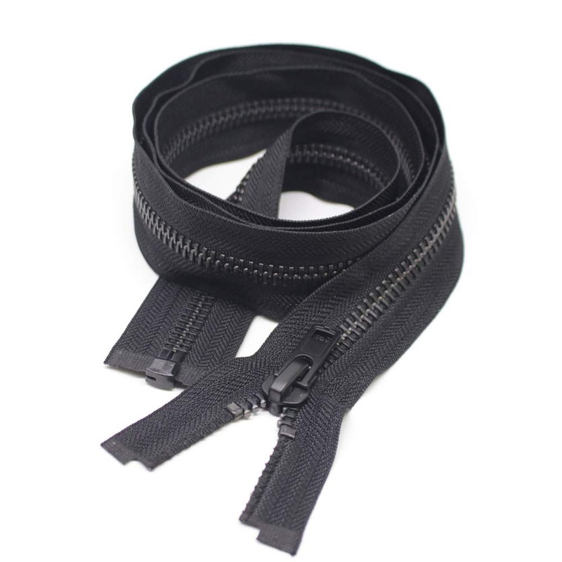 MebuZip #8 8 Inch Black Nickel Teeth Separating Jacket Zipper