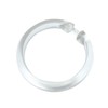 GARDINIA 10 x Transparent Plastic Curtain Rings for Curtain Rods