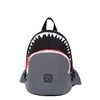 Pick & Pack Unisex Shark Shape Backpack, Visible Grey, Casual
