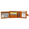 RAS WALLETS Men's RFID Passcase Trifold Real Leather Wallet Multi