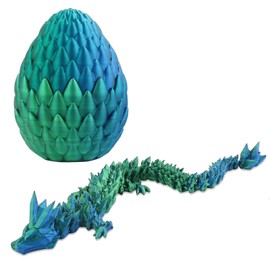 shajiahao 3D Printed Dragon in Egg, Dragon Egg Set, 30 cm Dragon Egg with Dragon, Moving Dragon for Home Desk Decoration, Child Gifts Toy