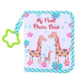 Toddmomy Baby Photo Album Soft Cloth Infant Photo Book Giraffe Family My First Photo Book First Year Memory Album Photo Collector for Newborns Toddlers Baby Shower