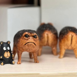 Ugly Toad Figure, Home Rain Frog Decor Sculpture, Resin Fun Novelty Animals Outdoor Garden Decor for Garden Bathroom Bookshelf