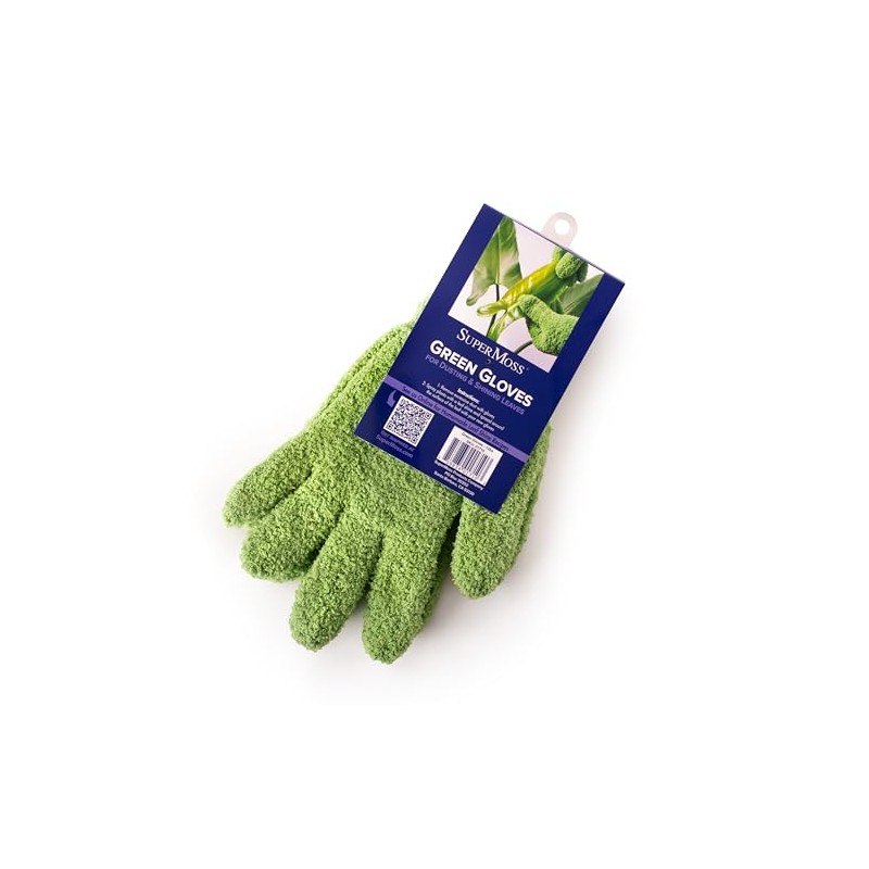 SuperMoss (01710 Microfiber Dusting Gloves for Plants – Gentle Leaf