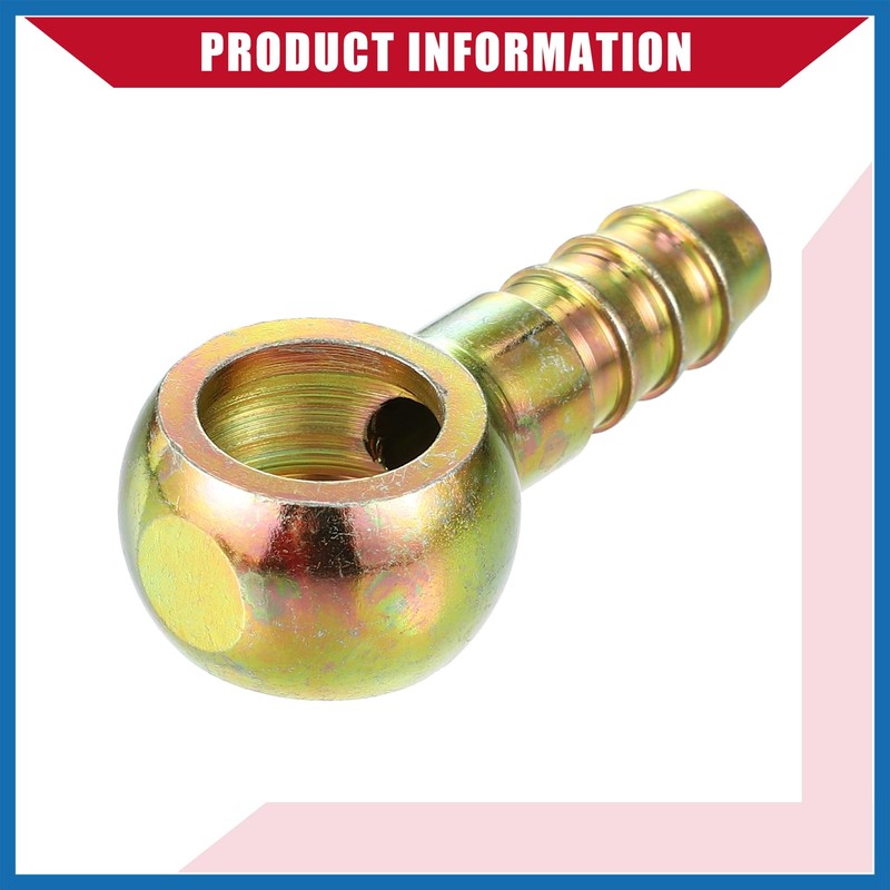 A ABSOPRO Banjo Bolt Hose Barb Fitting/Inner Brake Fuel Line