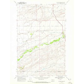 YellowMaps Dupuyer West MT topo map, 1:24000 Scale, 7.5 X 7.5 Minute, Historical, 1968, Updated 1972, 26.9 x 20.5 in - Polypropylene
