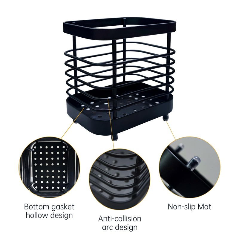 LAIPART Kitchen Sink Utensil Holder of Drying Rack, Small Stainless