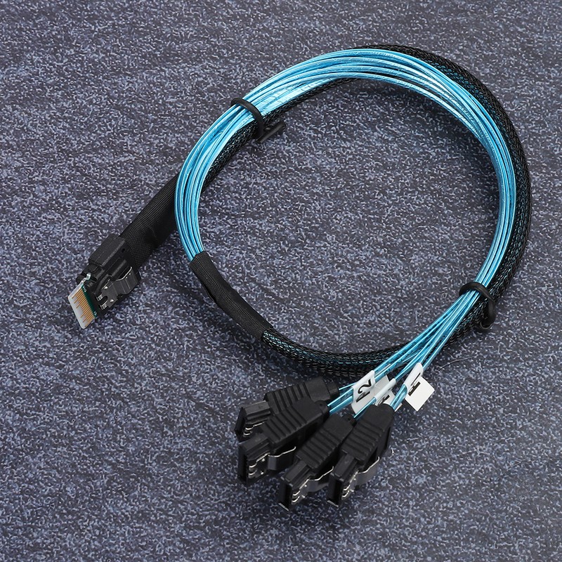 12Gbps Connecting Line MINI SAS 38p SFF‑8654 to 4 x