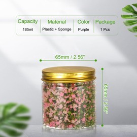 CoCud Model Flower Grass, 185ml Capacity, Fake Miniature Flower Grass Tree Plastic Sponge Pink - (Applications: DIY Dollhouse Fairy Garden Model Railway Landscape)