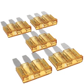 AUPROTEC Micro 3 Car Fuses Blade Fuses MikrOTO III 5A - 15A Selection: 5A Amp Light Brown, Pack of 5