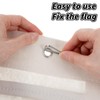 Mabor 20Pcs Flag Clips for Flagpole, Flag Pole Clips to
