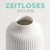 flature Ceramic Vase with Grooves - for Pampas Grass as
