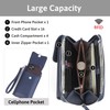 Genuine Leather Crossbody Cellphone Bag for Women RFID Blocking Phone