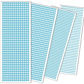 3090 Pcs Face Jewels Stick On Self-Adhesive Face Rhinestones Stickers Body Glitter Gems Eye Gems Glitter Tattoos Festival Accessories For Women Party Nail Art Decorations 4 Sizes 3/4/5/6 mm(Aqua Blue)
