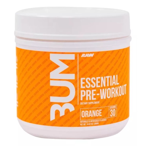 Raw Cbum Essential Pre Workout 30 Servicio Sabor Peach/mango