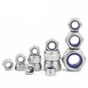 M8-1.25 Nylon Insert Lock Nuts, Stainless Steel 304 (18-8) Lock