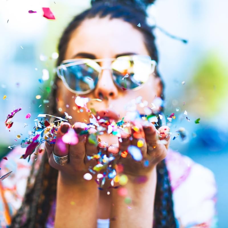 8 x Party Poppers, 10 cm with Confetti and Streamers