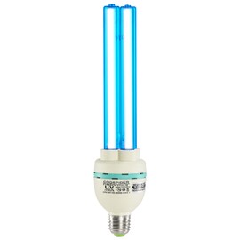 36 Watts UVC Light Bulb, UV Lamp for Basement/Storehouse/Car, E26 110V CTUV-36 (Ozone Free)