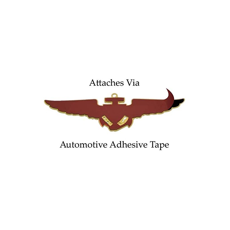 Patriot Accessories Red and Blue American Flag Metal Decal Auto