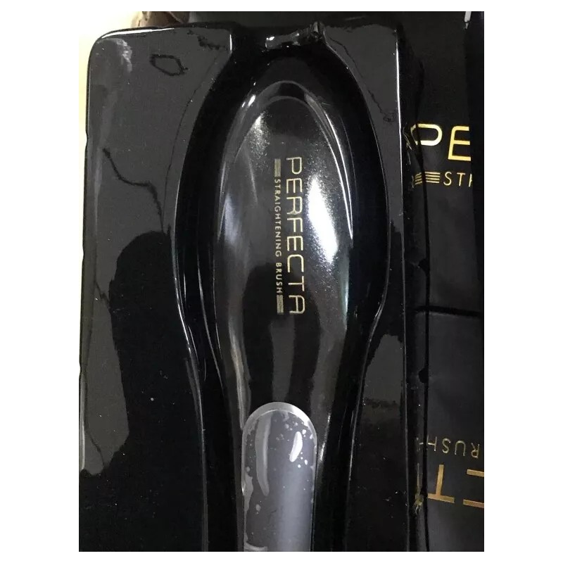 Perfecta Hair Straightening Brush Women's Styling & Care NIB NOS