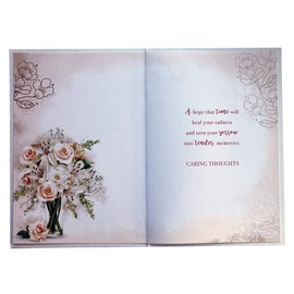 On The Sad Loss Of Your Mum Roses Design Sympathy Condolence Bereavement Card