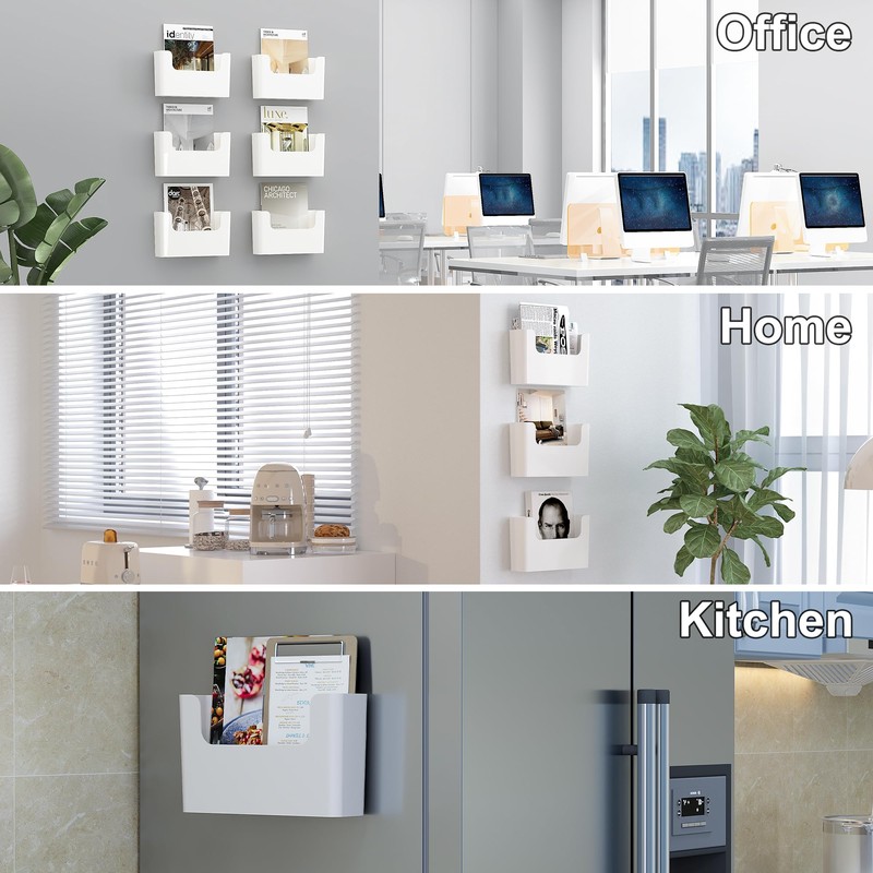 PAG-Mass Hanging Wall File Organizer, Pack of 6 Plastic Desktop