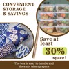 Moukeren 3 Rolls Reusable Beeswax Wrap 13'' x 40'' Food