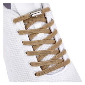 anan520 Tieless Elastic Shoe Laces, No Tie Shoelaces for Kids/Adults Coyote Brown