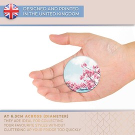 Destination Vinyl ltd Magnet for Refrigerator, Fridge - Cute Cherry Blossom Tree Flowers for Office, Cabinet and Whiteboard, Magnetic Stickers, 8793