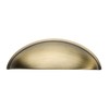 Alzassbg 5 Pack Brushed Antique Brass Cabinet Cup Pulls, 3