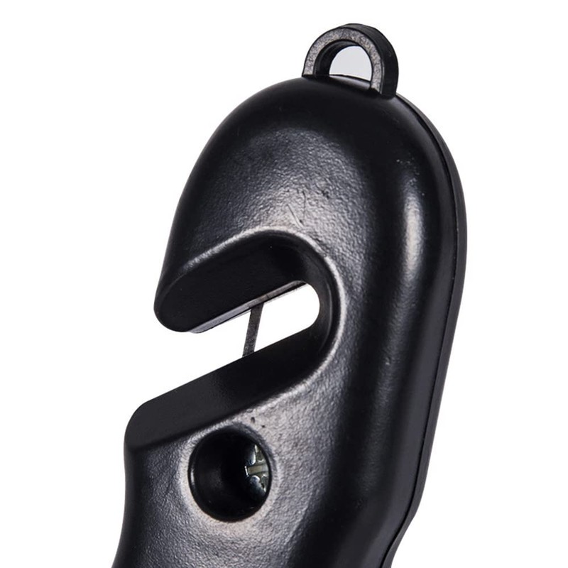 TOTMOX Window Breaker,Double-Sided Window Breaker w/Carbonized Hammer Tips,Black Safety Hammer