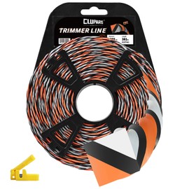 Cluparis 381-Feet Super Heavy Duty Trimmer Line .095-Inch-by-1-Pound Twist Pro Trimmer Line Bulk 3-Component Tri-Extrusion Weed Eater String with Super Line Cutter