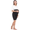 Be Mammy BE20-259 Women's Short Maternity Leggings, black