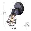 CANARM ICW611A01GPH Otto 1 Light Ceiling/Wall Graphite with Metal Cage