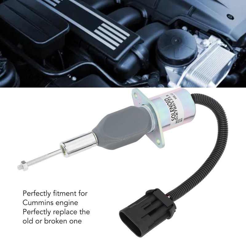 Fuel Shut Off Solenoid, High Sensitivity Replacement 12V for Cummins