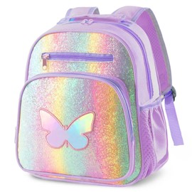 Hairao Toddler Backpack for Girls and Boys 2-4,Kids Preschool Backpack,Kindergarten Backpack,Cute Kids Backpacks for Girls,Nursery Travel Bag with Chest Strap (Butterfly)