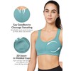 Yvette Sports Bras for Women, Adjustable Criss-Cross Back High Impact