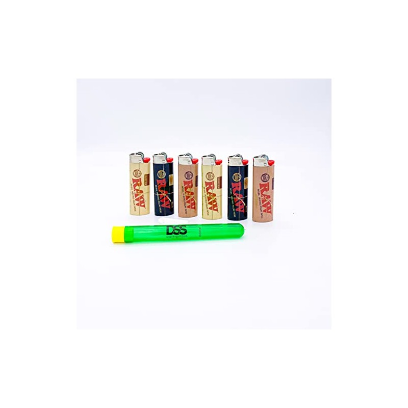 DSS Tube & RAW BIC Lighter Set (Variety Pack (Two