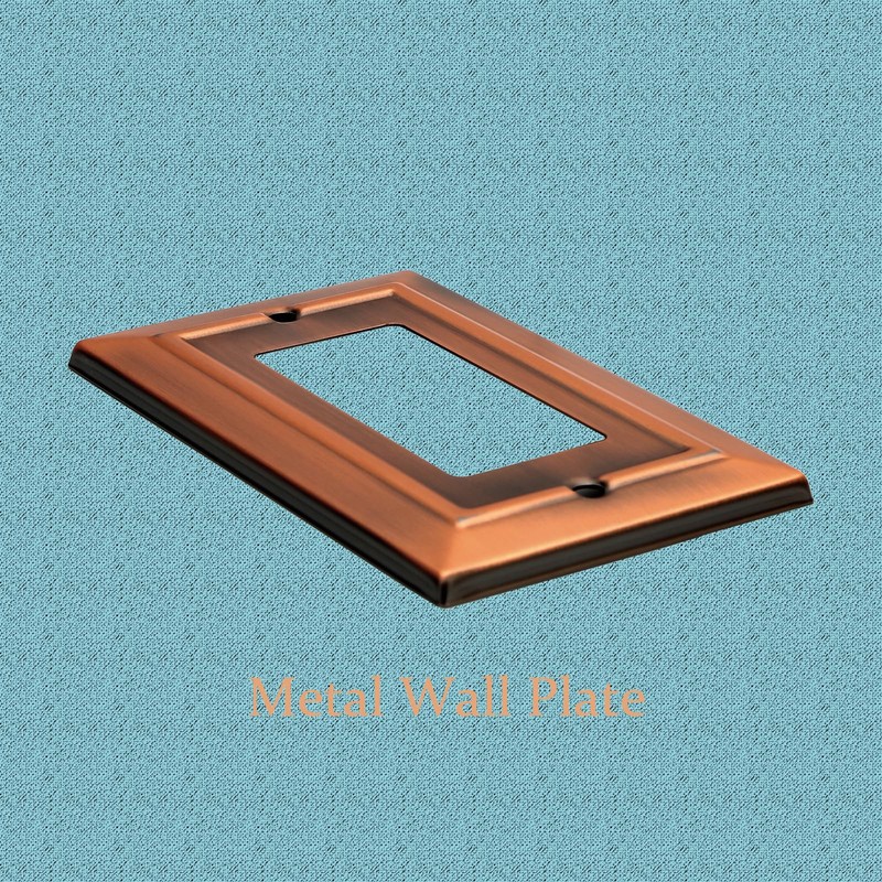 Dyekou Metal Wall Plate for Electrical Outlets, Decorative Antique Copper