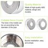 UFURMATE Wall Pipe Cover, 2Pcs Plastic Wall Hole Decoration Split