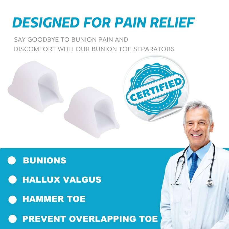 Nolimvita Hammer Toe Straightener Corrector - Toe Spacers Toe Splints