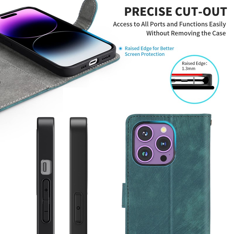 BEEJTUNY Leder Handyhülle für Doogee Note 59/Doogee Note 59 Pro,