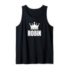 Robin Name Birthday Costume With Crown Tank Top