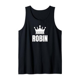 Robin Name Birthday Costume With Crown Tank Top