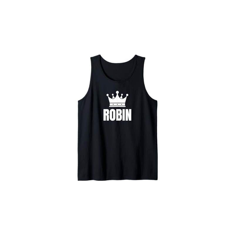 Robin Name Birthday Costume With Crown Tank Top