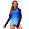 Deerose - playera de natación para mujer con agujero para