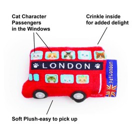 Pet London Cat Gift Box Hamper with British theme-great gift for cats and kittens- 5 toys in the set