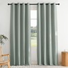 NICETOWN Full Shade Faux Linen Curtains 96" Long for Living